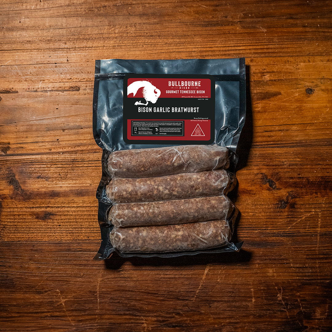 Bison Garlic Bratwurst